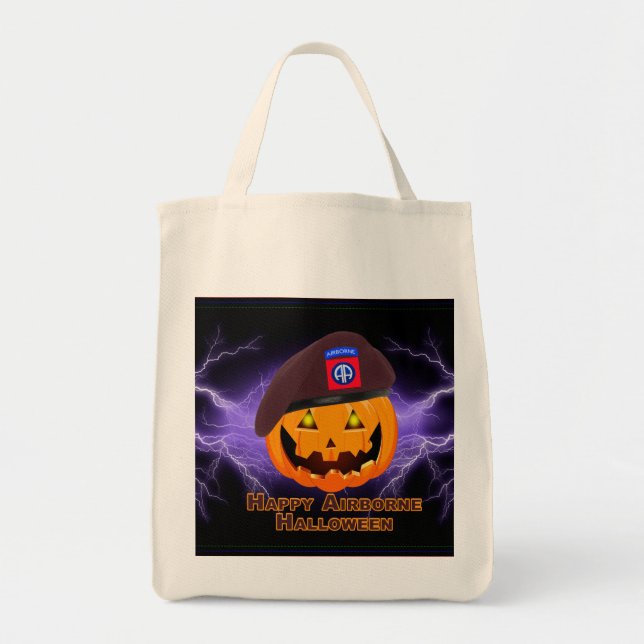 82nd Airborne Division – Glad Airborne Halloween! Tygkasse (Framsidan)
