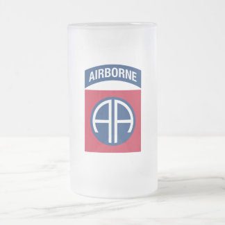 82nd Airborne Division Insignia Militärveteran Frostat Ölglas