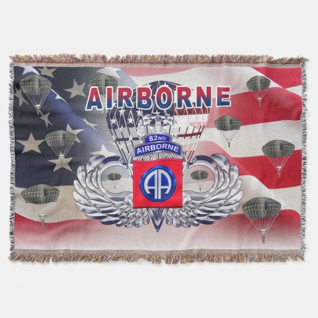 82nd Airborne Division - Lägre pris Filt (Framsidan)