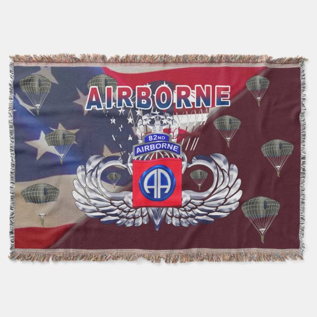82nd Airborne Division - Lägre pris Filt (Framsidan)