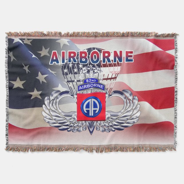 82nd Airborne Division - Lägre pris Filt (Framsidan)