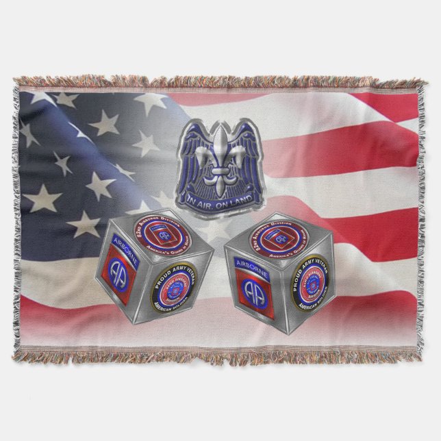 82nd Airborne Division - Lägre pris Filt (Framsidan)