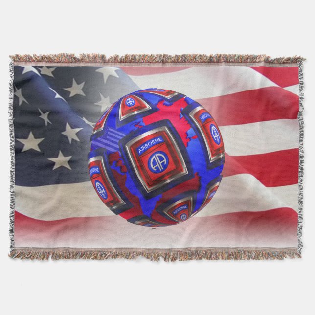 82nd Airborne Division - Lägre pris Filt (Framsidan)