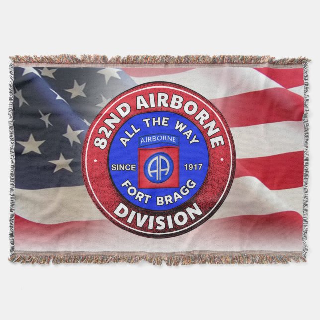 82nd Airborne Division - Lägre pris Filt (Framsidan)