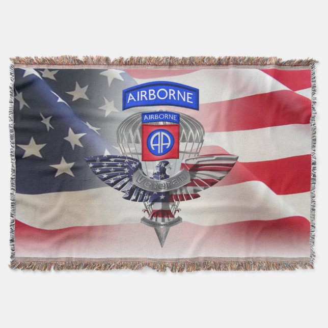 82nd Airborne Division - Lägre pris Filt (Framsidan)