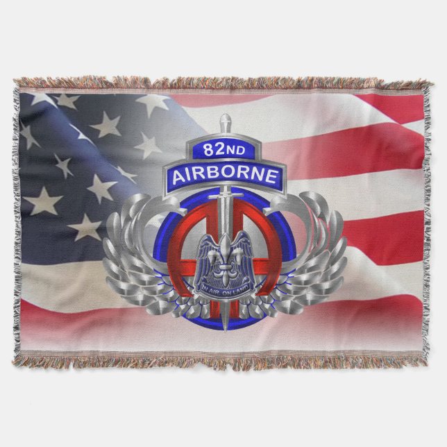 82nd Airborne Division - Lägre pris Filt (Framsidan)