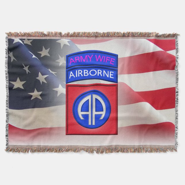 82nd Airborne Division - Lägre pris Filt (Framsidan)