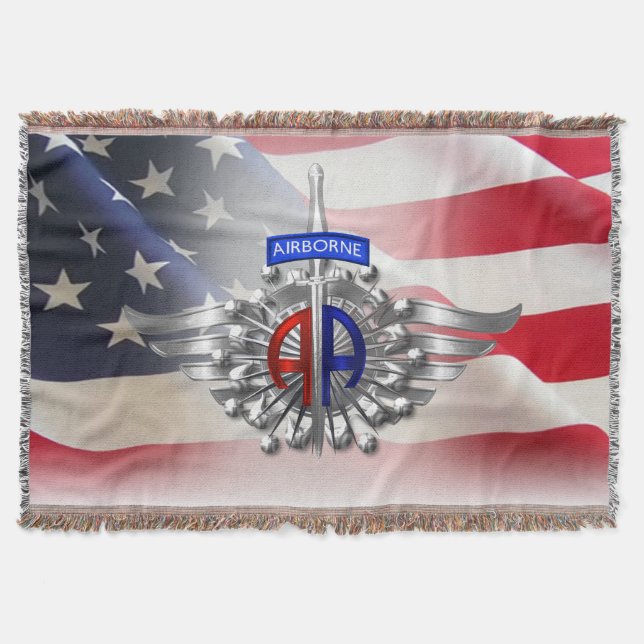 82nd Airborne Division - Lägre pris Filt (Framsidan)