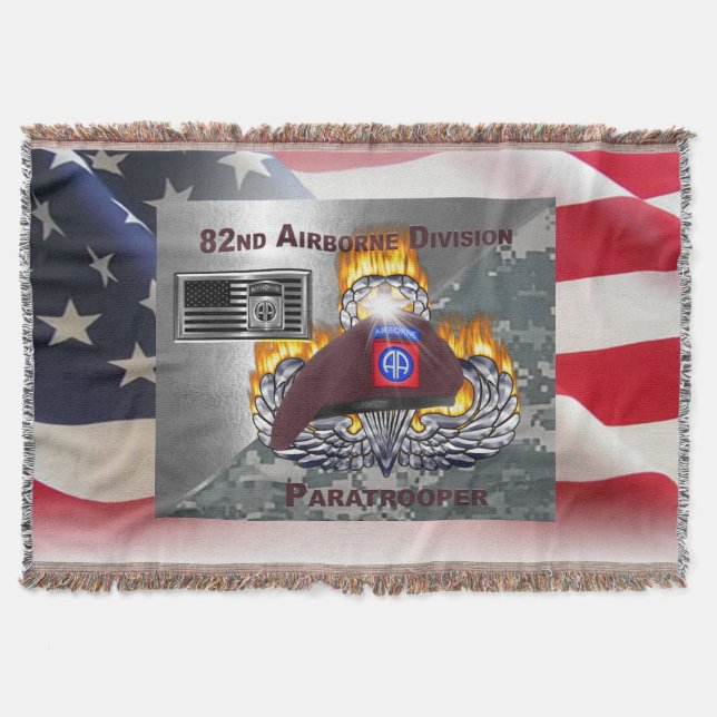 82nd Airborne Division - Lägre pris Filt (Framsidan)