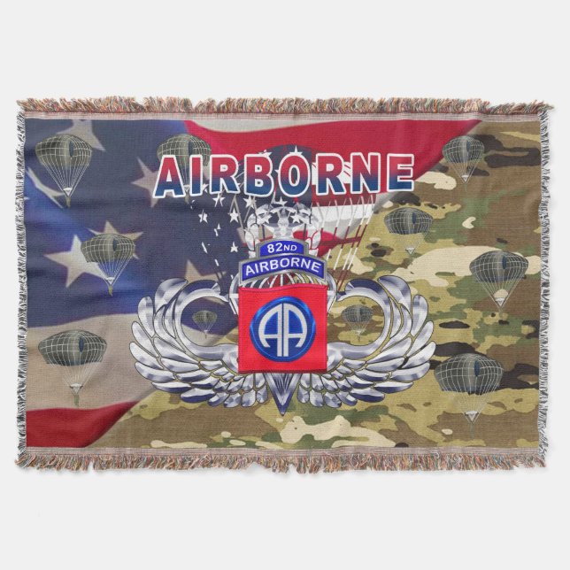 82nd Airborne Division - Lägre pris Filt (Framsidan)