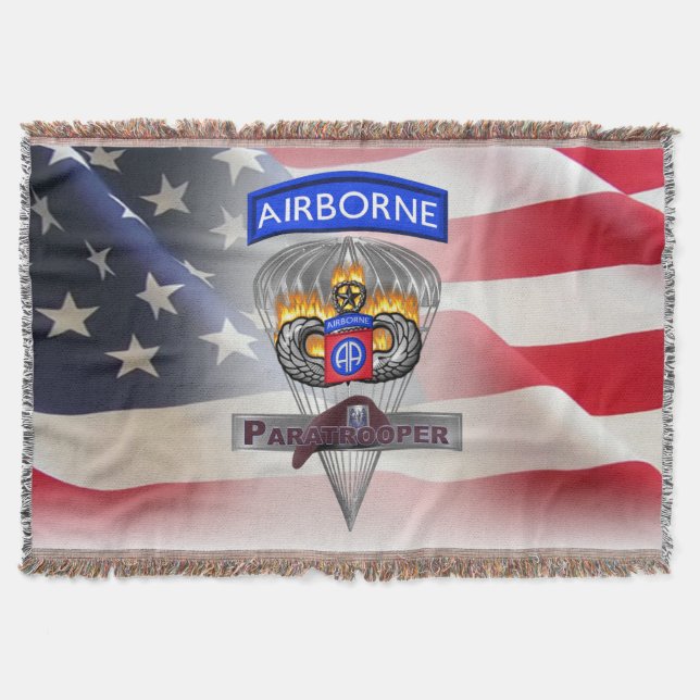 82nd Airborne Division - Lägre pris Filt (Framsidan)