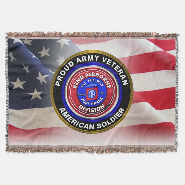 82nd Airborne Division - Lägre pris Filt (Framsidan)
