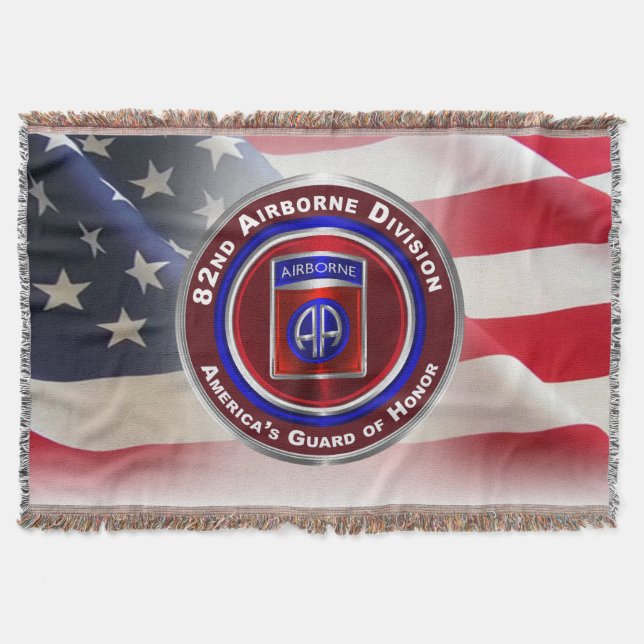 82nd Airborne Division - Lägre pris Filt (Framsidan)