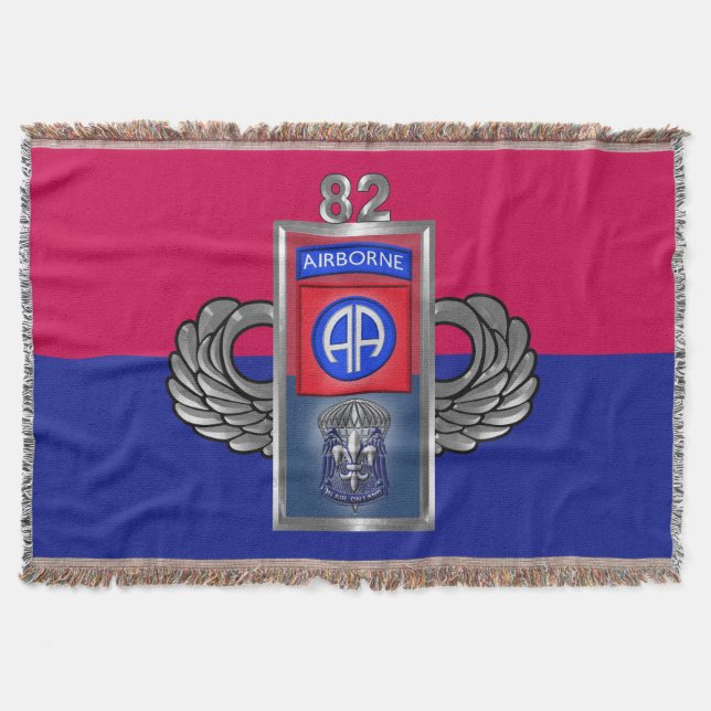82nd Airborne Division - Lägre pris Filt (Framsidan)