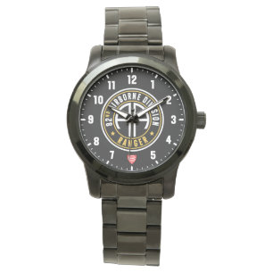 82nd Airborne Division Ranger Guld Rostfritt Stål Armbandsur