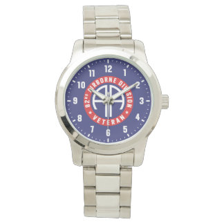 82nd Airborne Division Veteran Stainless Steel Armbandsur