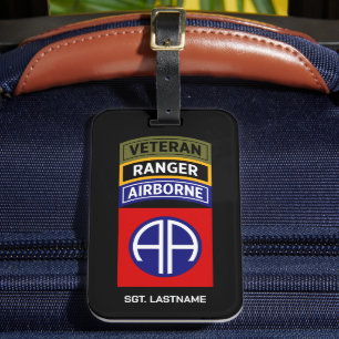 82nd Airborne Ranger Veteran Flikplåster Bagagebricka