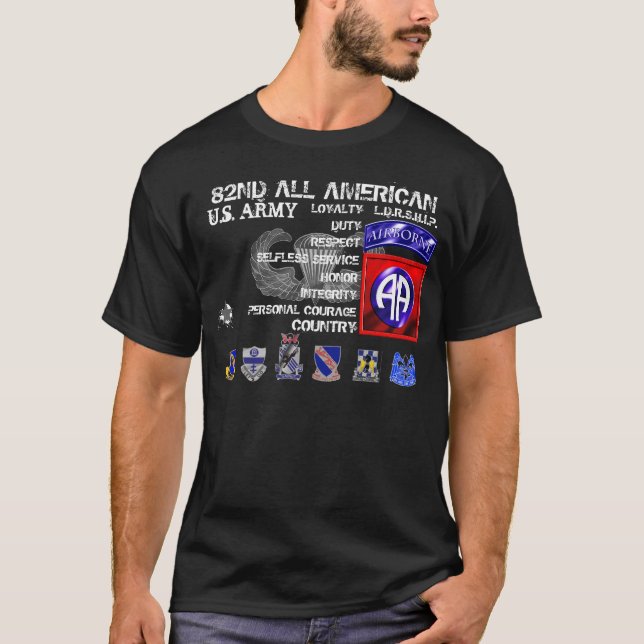 82nd All amerikan Tee Shirt (Framsida)