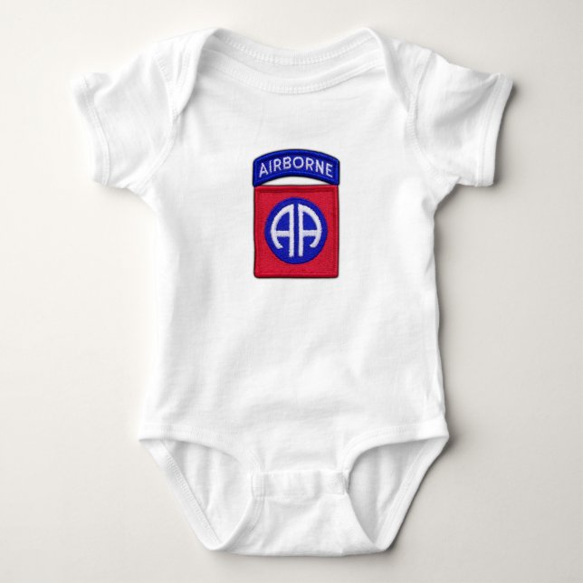 82nd Lappar luftburen uppdelning Bragg för ABN Tee Shirt (Framsida)