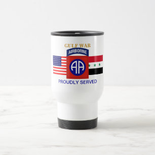 82ND LUFTBUREN GULFKRIGETTRAVEL MUG RESEMUGG