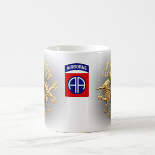 82nd Luftburen och Vietnam tjänste- drake Kaffemugg