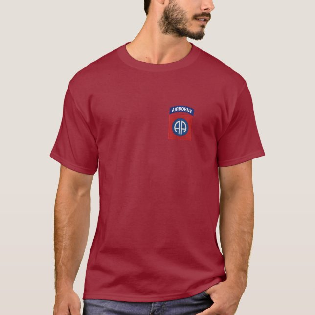 82nd Luftburen T-tröja Tee Shirt (Framsida)