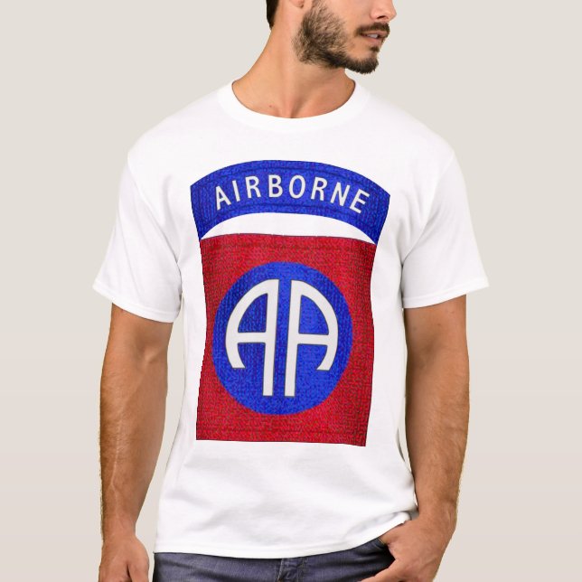 82nd Luftburet (bekläda) Tee Shirt (Framsida)