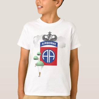 82nd Luftburet fallskärmsjägare, hög hoppvingar T-shirt