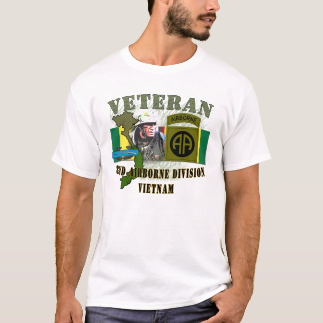 82nd Luftburna Div-Vietnam (w/CIB) Tee (Framsida)
