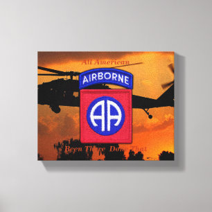 82nd Luftburna Fort Bragg veteranvets för ABN Canvastryck