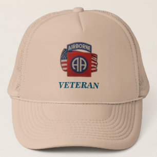 82nd luftburna lappar hatten för veteranFort Bragg Truckerkeps
