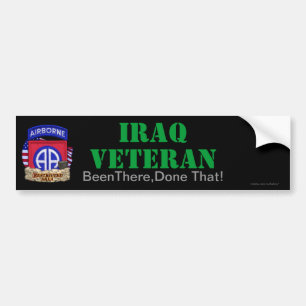 82nd luftburna uppdelning iraq vets bildekalet bildekal