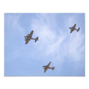 8355-Vintagars Världskrig II Flygplan Fototryck