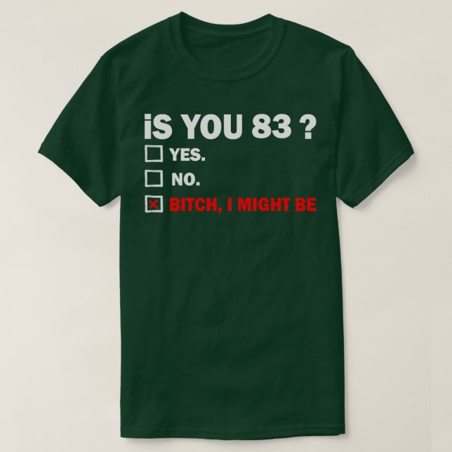 83 år gammal födelsedag 83:e t shirt (Design framsida)