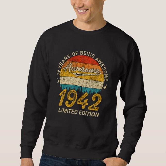 83-årig dagstidning 1942 Fantastisk 83:e födelseda Lång Ärmad Tröja (Framsida)