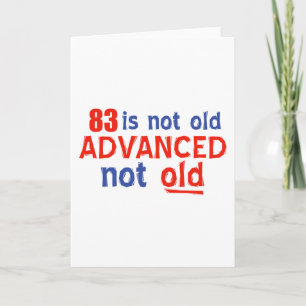83-årig födelsedagskalender kort