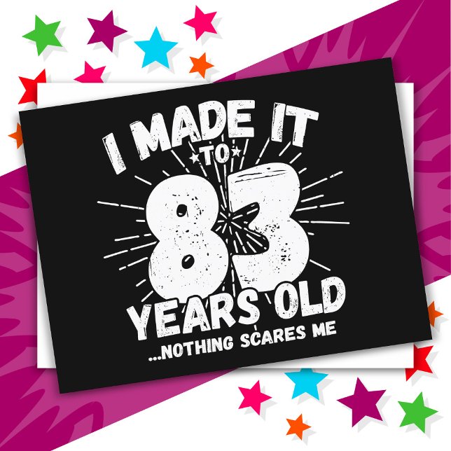 83-årig Sarkastisk Meme Rolig 83-årsdag Vykort (Skapare uppladdad)