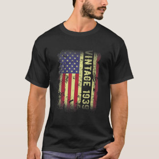 83 års Vintage för gamla gåvor 1939 Amerikansk Fla T Shirt