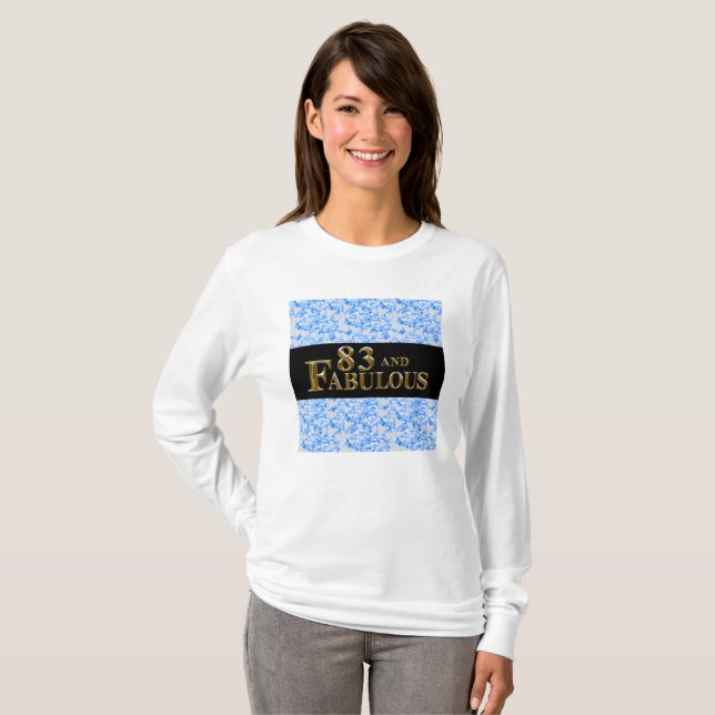 83-årsdag  t shirt (Hel framsida)