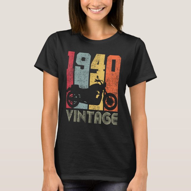 83:e Bikerna 1940 Motorcykel 1940 T Shirt (Framsida)