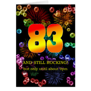 83:e födelsedag fortfarande hälsningskort