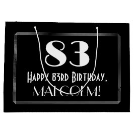 83:e födelsedagen: Art Deco Inspired Stil "83", Na