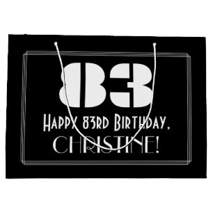 83:e födelsedagen ~ Art Deco Inspired Titta "83" +