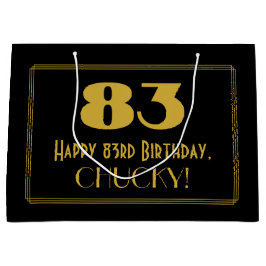 83:e födelsedagen - Art Deco Inspired Titta "83" o