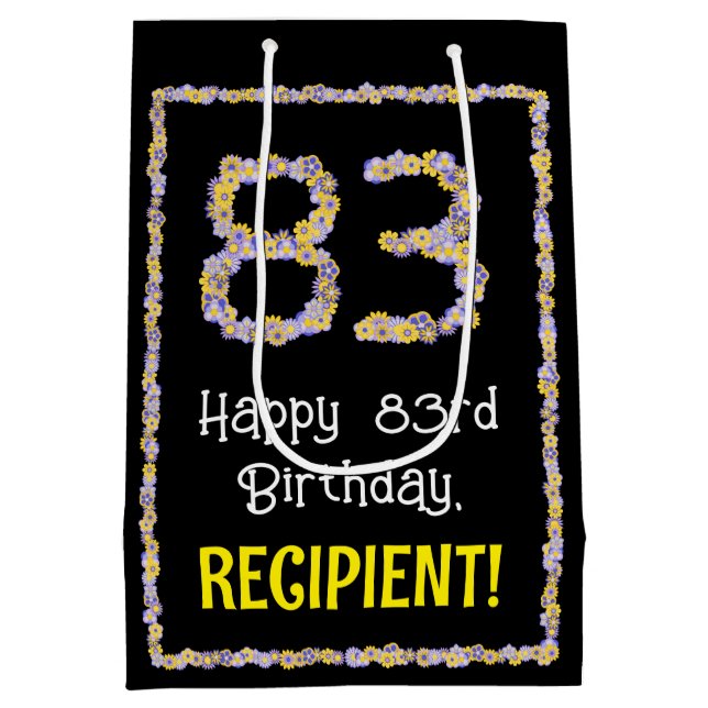 83:e födelsedagen: Blommigt Flowers Number, eget n (Baksidan)