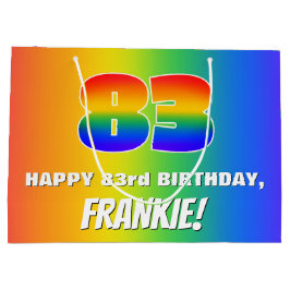 83:e födelsedagen: Färgfull, Roligt Rainbow Mönste