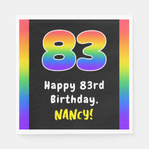 83:e födelsedagen: Rainbow Spectrum nr 83, Anpassa Pappersservett