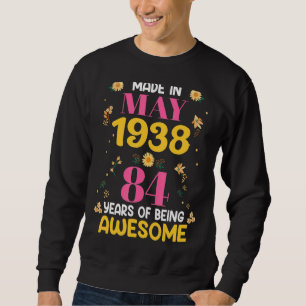 84 år Gamla kvinnor i maj 1938 Lång Ärmad Tröja