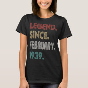 84 år gammal Vintage sedan februari 1939 84 T Shirt