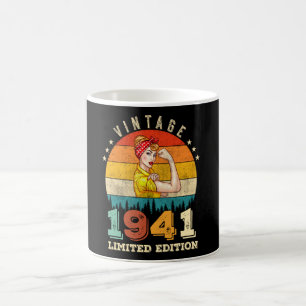 84-årig dag 1941 Vintage 84:e födelsedagen Kvinnor Kaffemugg